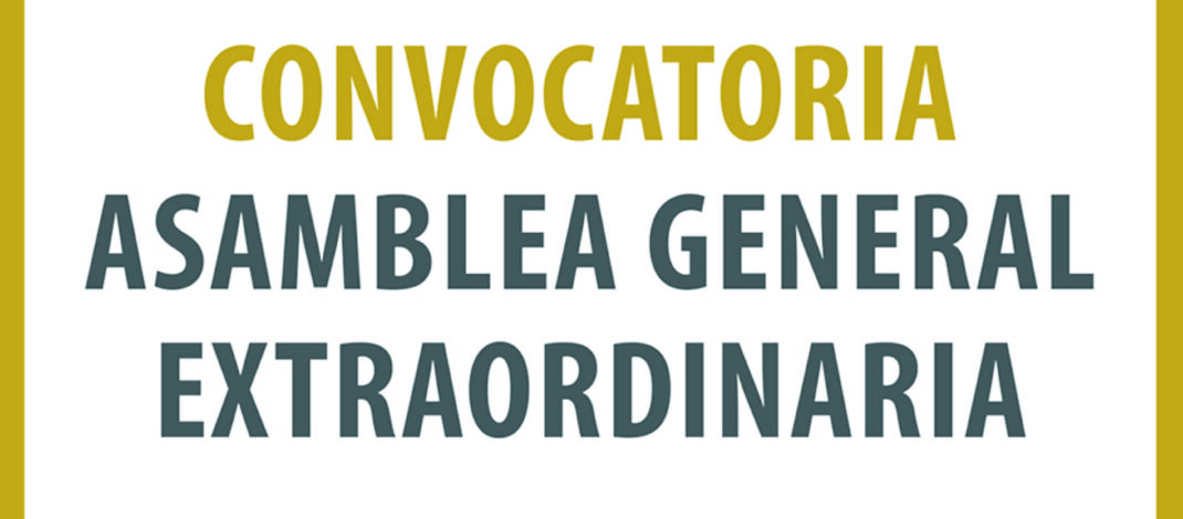 CONVOCATORIA ASAMBLEA GENERAL EXTRAORDINARIA